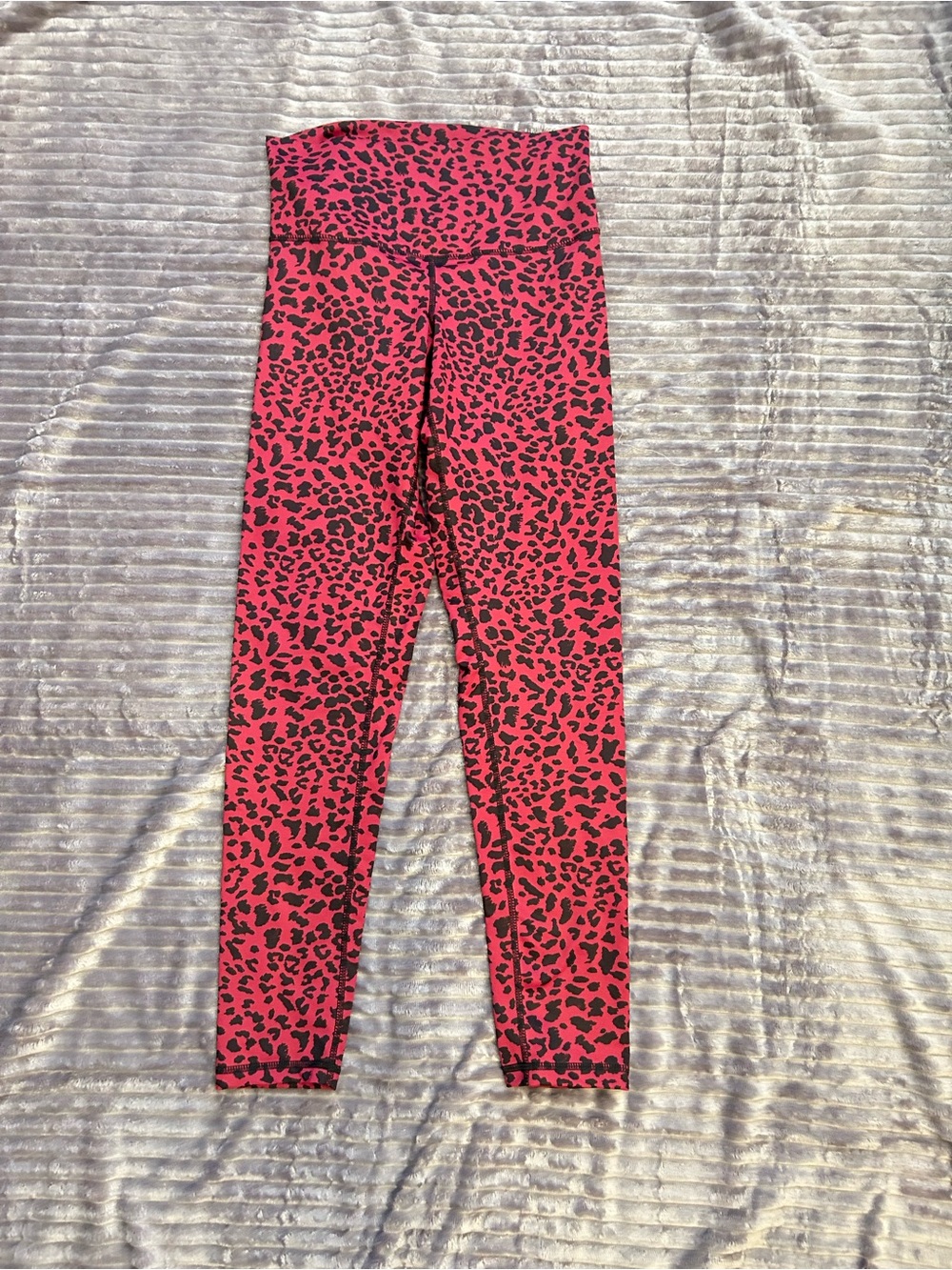 DYI Pink and Black Leopard Print High-Waist Leggings